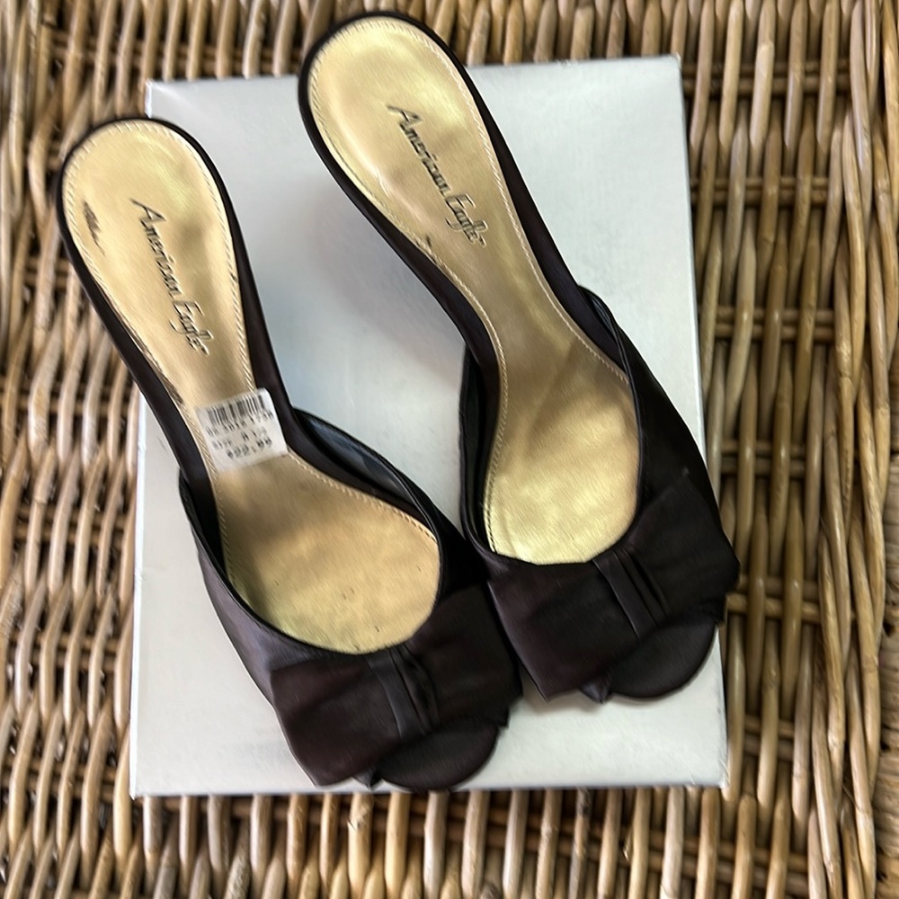 American Eagle slip on heels, size 8.5, brown